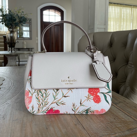 Kate Spade Thompson Street Fabric Justina Satchel-Floral Print - Picture 4 of 11